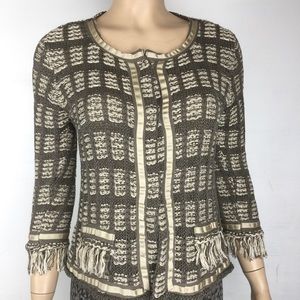 SISTE’S KNITTED ITALIAN CARDIGAN SIZE ML